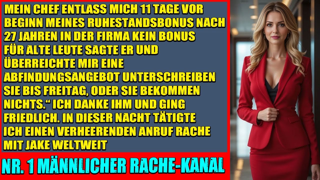 Chef feuerte mich 11 Tage vor Rentenbonus &ndash; nach 27 Jahren&hellip; doch dann schlug ich zur&uuml;ck!