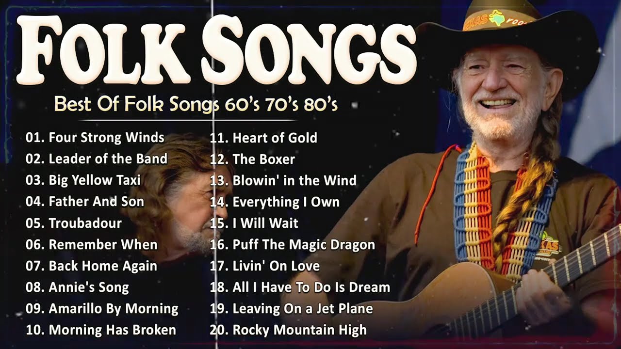 20 Great Classic Folk & Country Songs - Best Classic Folk & Country Songs 60's 70's 80's