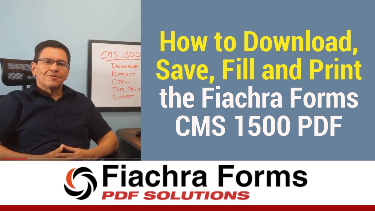 How to download, save, fill and print the CMS 1500 form fillable PDF for Mac or Windows