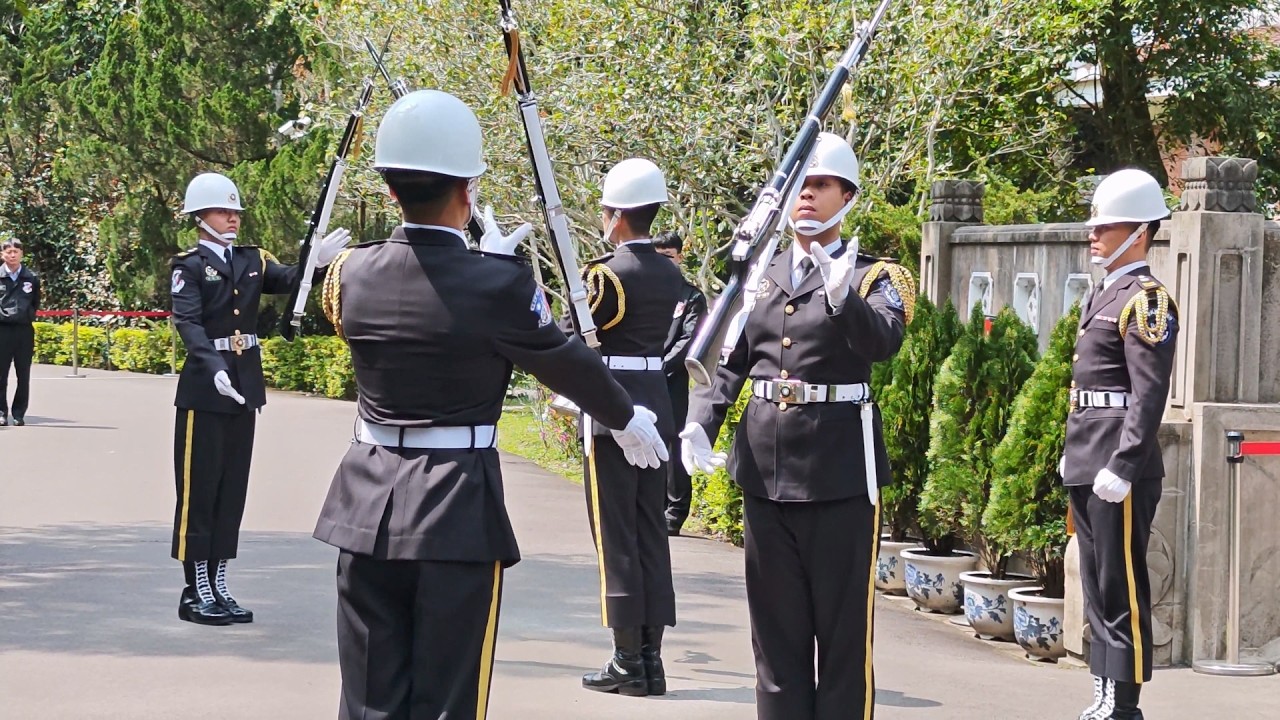 20260308慈湖(Cihu Mausoleum)及大溪陵寢(Daxi Mausoleum)海軍儀隊交接(Changing of the Guard)