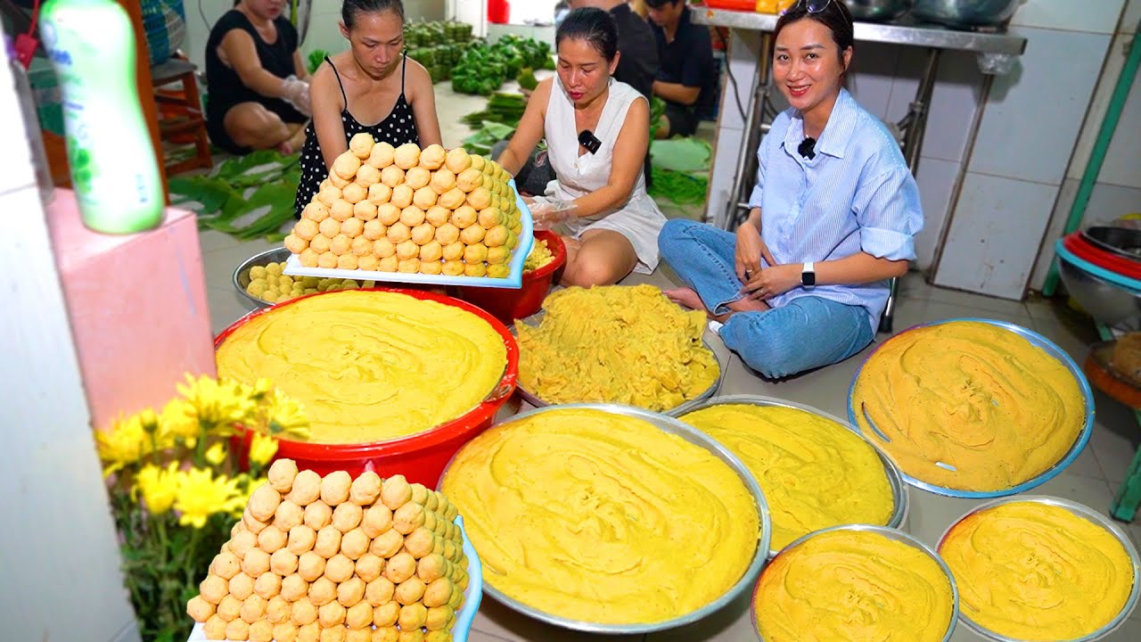 Choáng Khủng Lò Bánh Ú truyền thống Gói Nấu Hơn 10 Ngàn Cái mỗi tuần