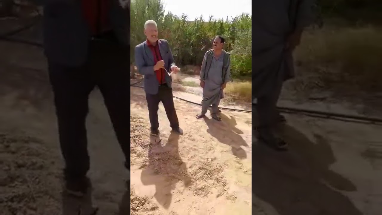 الرجل الغريب من جديد و يواصل مهامه في التنقيب عن الماء بسطيف