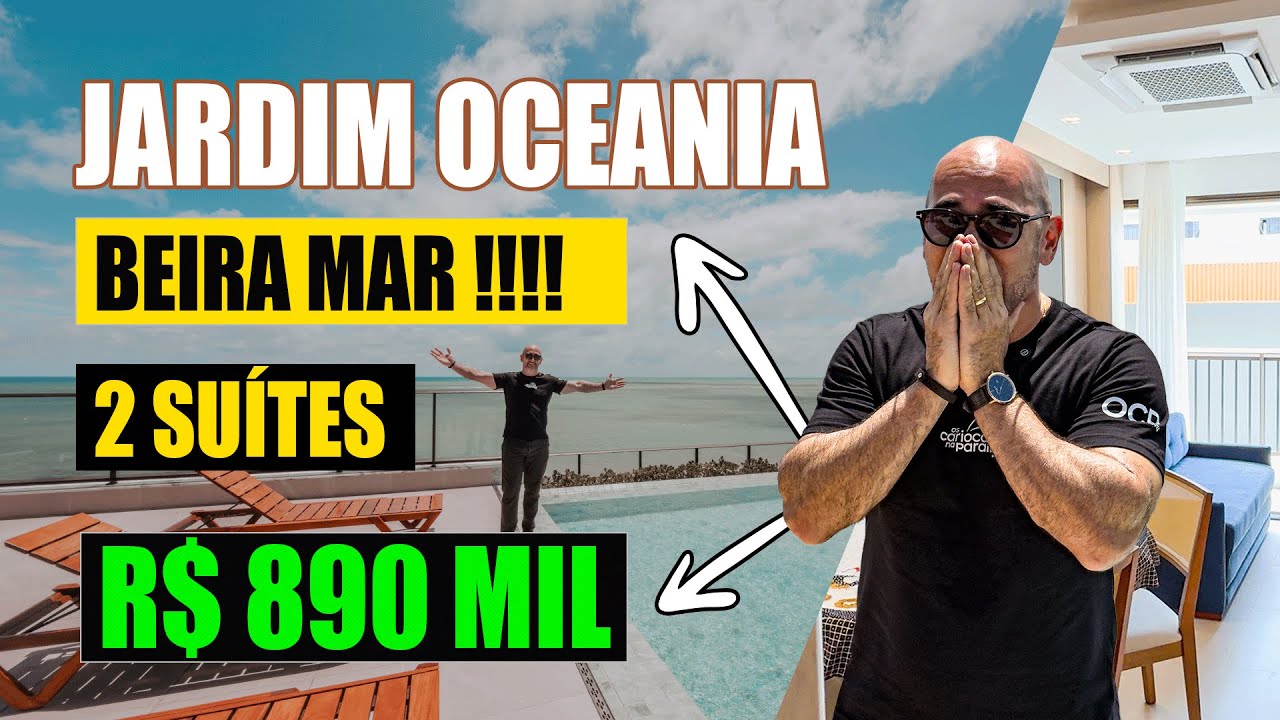 Apartamento a venda PORTEIRA FECHADA, 2 SUÍTES BEIRA MAR, 54m² no JARDIM OCEANIA João Pessoa Paraíba