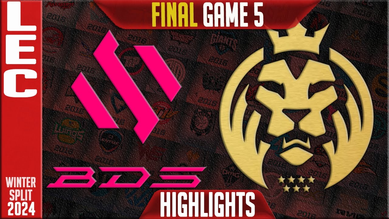 BDS vs MDK Highlights Game 5 | LEC Winter 2024 Playoffs Lower FINAL | Team BDS vs Mad Lions KOI G5