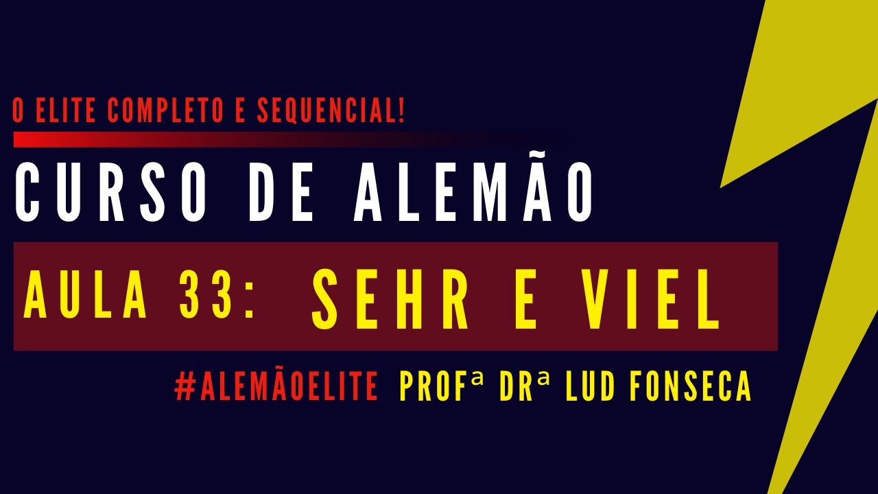DIFERENÇA ENTRE SEHR E VIEL [Curso Elite] [Aula #33]
