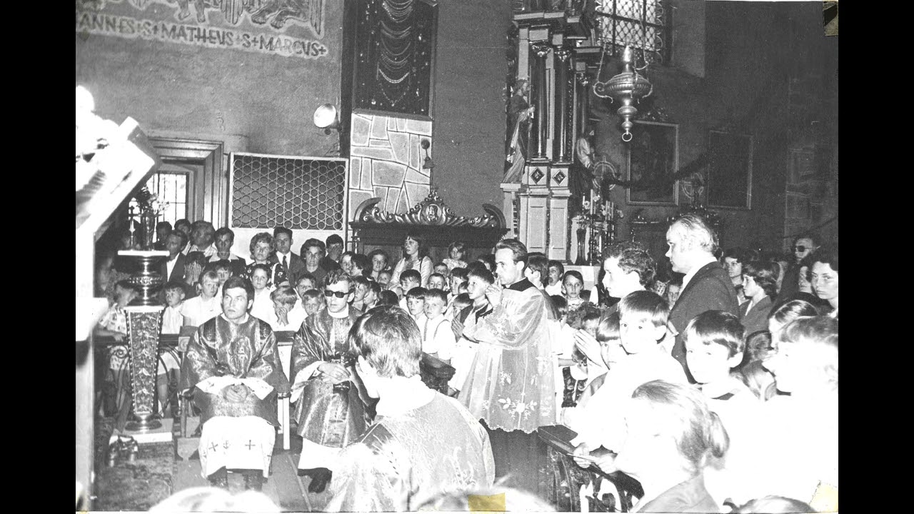 22.06.1975 kazanie ks. Franciszka Korty , prymicje ks. Stefana Stańca - Parafia Tymbark