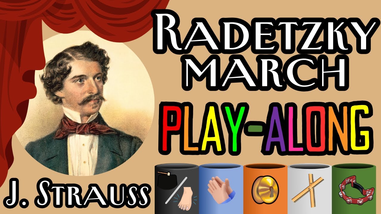 Radetzky March – Percussion Play Along | Bucket Drums, Claps & More!