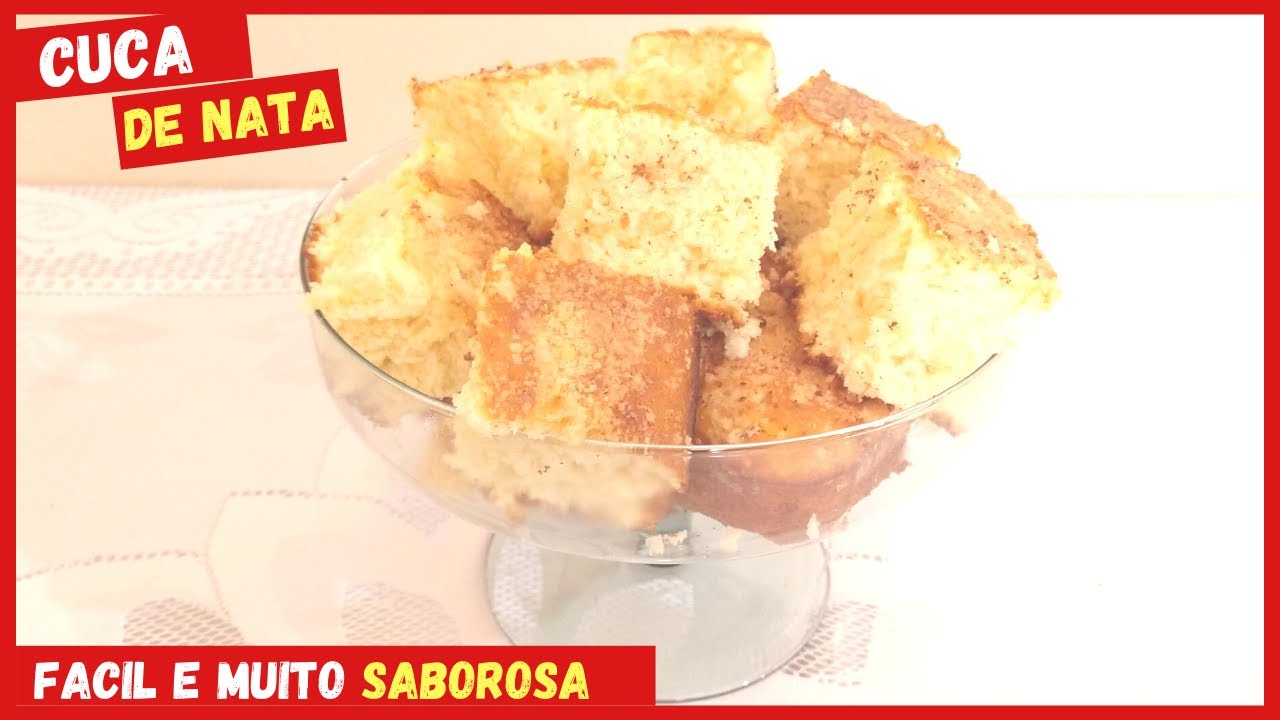 Como Fazer Cuca De Nata - Receita de Cuca Muito Fácil e Rápida de Fazer - Passo a Passo