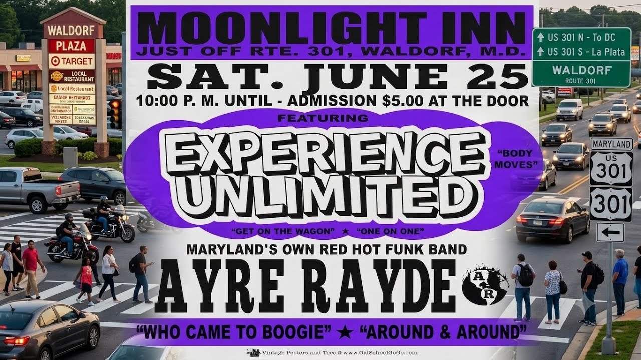 Experience Unlimited, 1982 The Moonlight Inn, Waldorf, Maryland (Charles County)