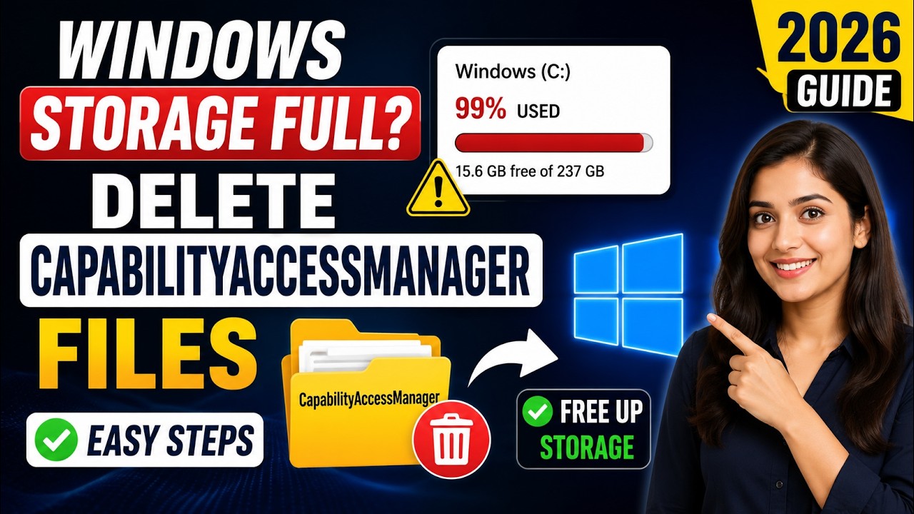 Как удалить файлы CapabilityAccessManager в Windows и освободить место на диске (руководство 2026...