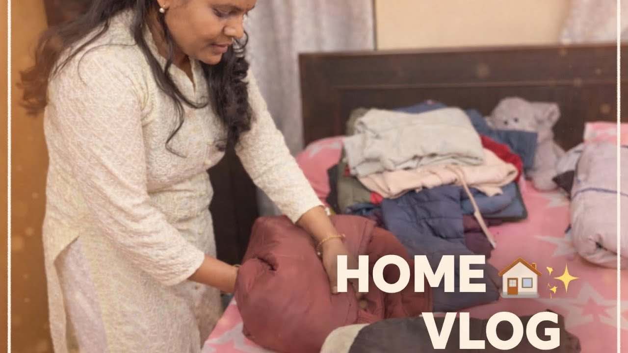 House vlog 🏡🌺#viralvideo #trendingnow #indianvlogger #foldinglaundry 