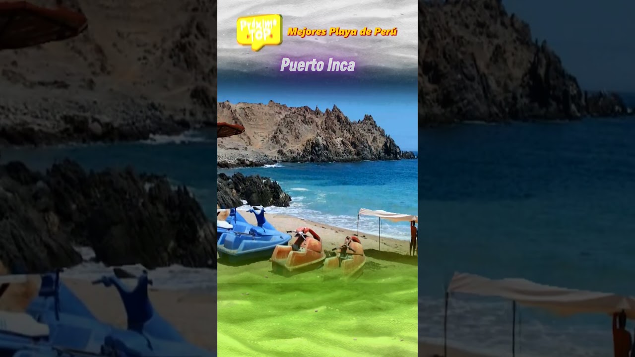 #Top10 mejores playas de Per&uacute; : PUERTO INCA #peru2025 #playas2025 #paisesdelmundo #per&uacute; #turismo