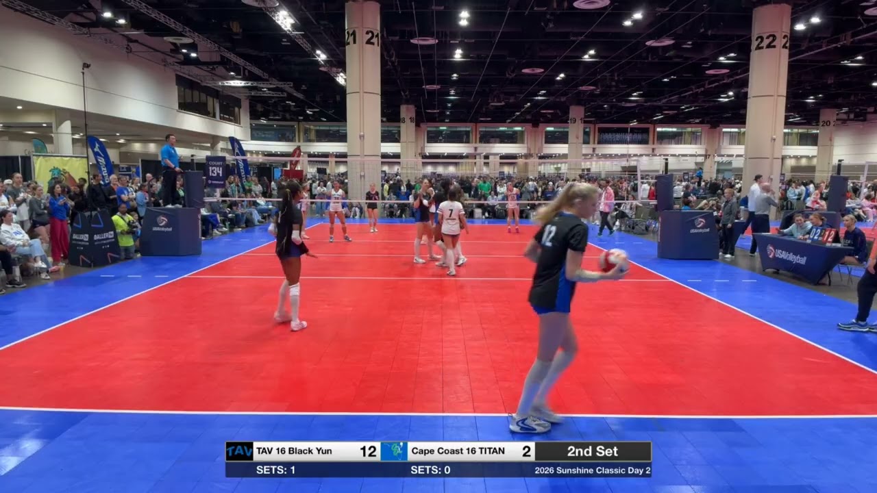 2026 Sunshine Classic Day 2: TAV 16 Black Yun vs. Cape Coast 16 TITAN Set 2