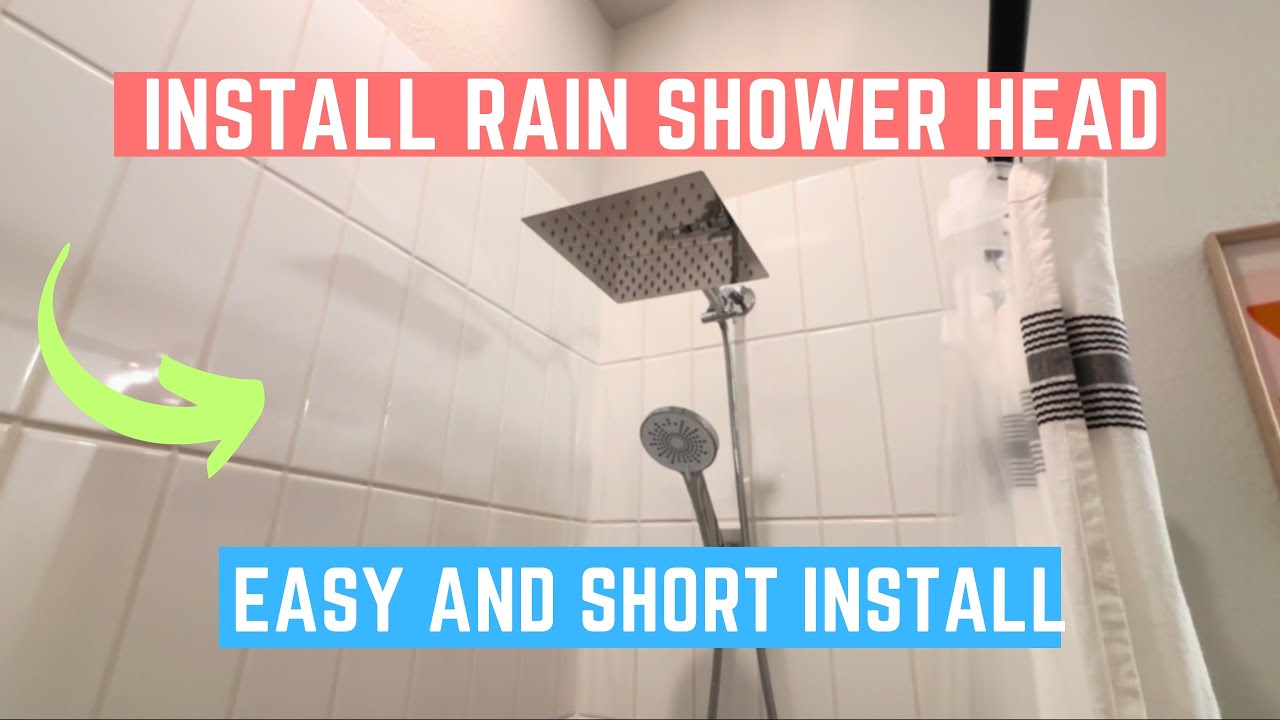 Installing a Budget Rain Shower Head to Transform my Shower Experience