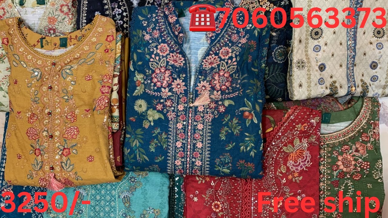 Khaddar stitched collection🌸new arrivals🌼khaddar embroidered stitched suits☎️7060563373