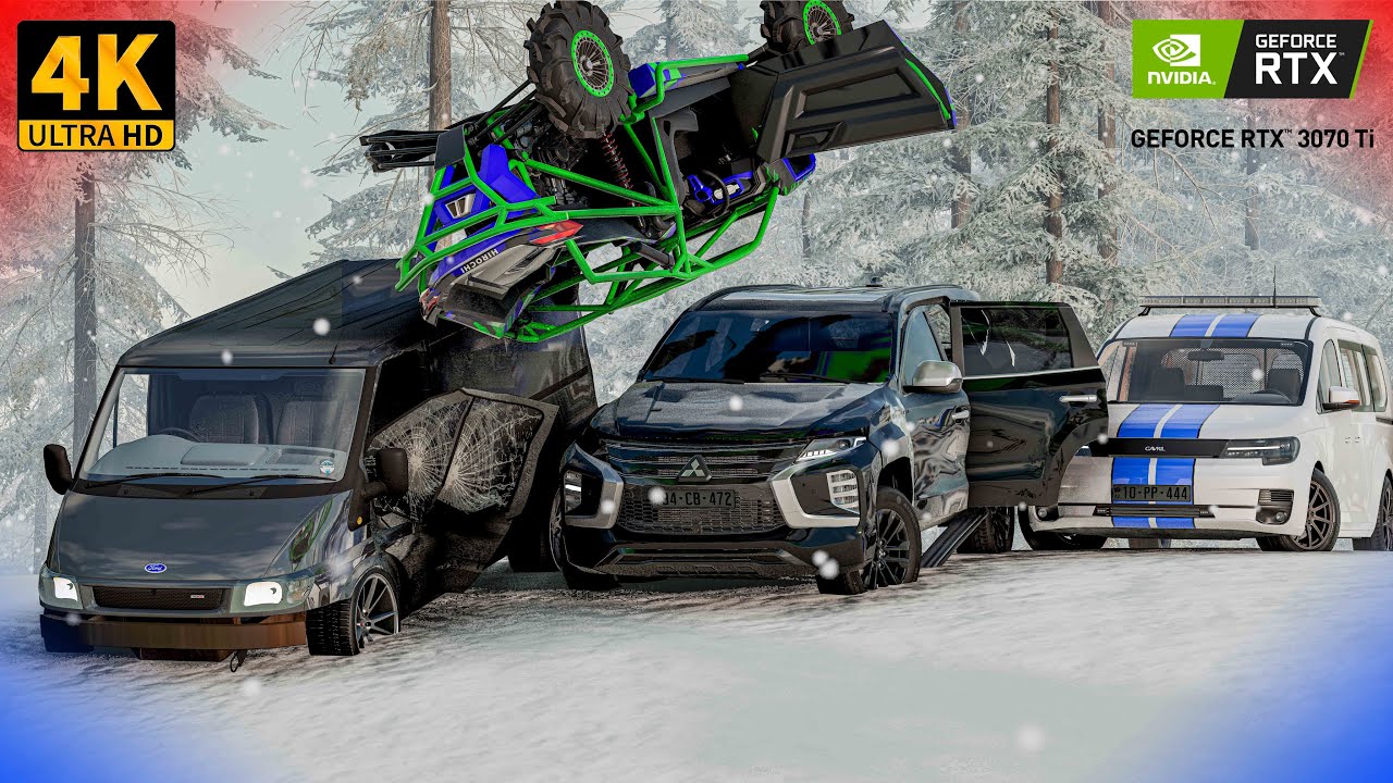 Lotu Şəmi Mitsubishi Maşınına Basqin Etdi| Maşın Oyunları | BeamNG.Driver #malikbedelov