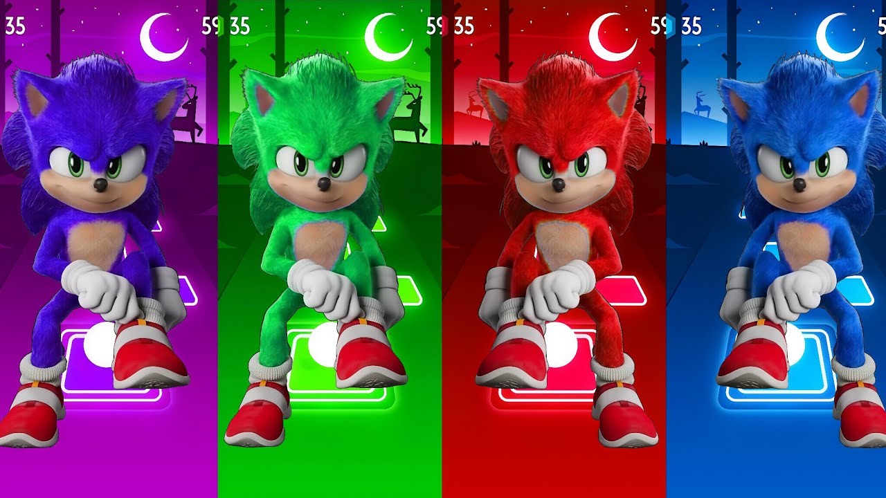 🔴 Sonic SUPER 😱OTHE HEDGEHOG 3 Tiles Hop 🎯 Cedm rush 🟢