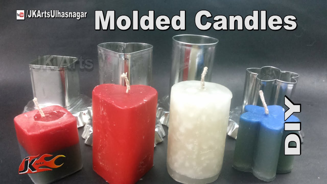DIY How to Make candles with molds | JK Arts 958
