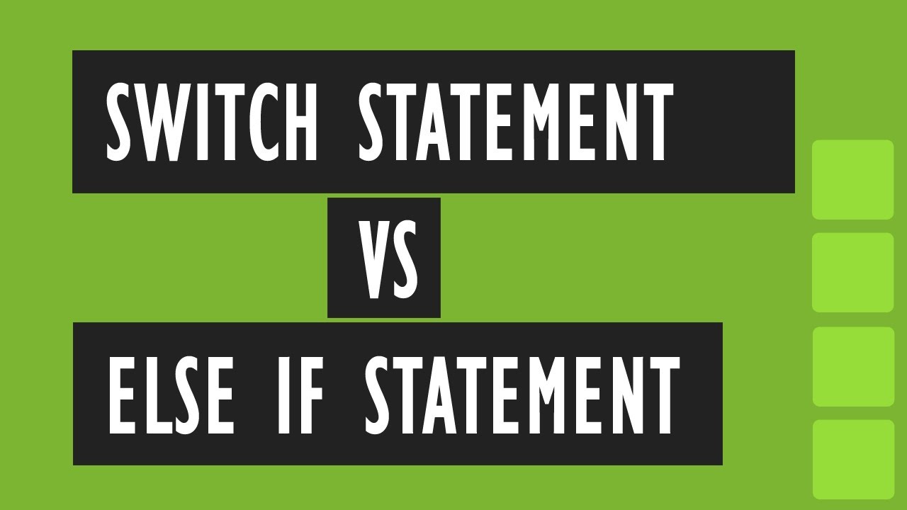 switch statement vs else if statement in C programming