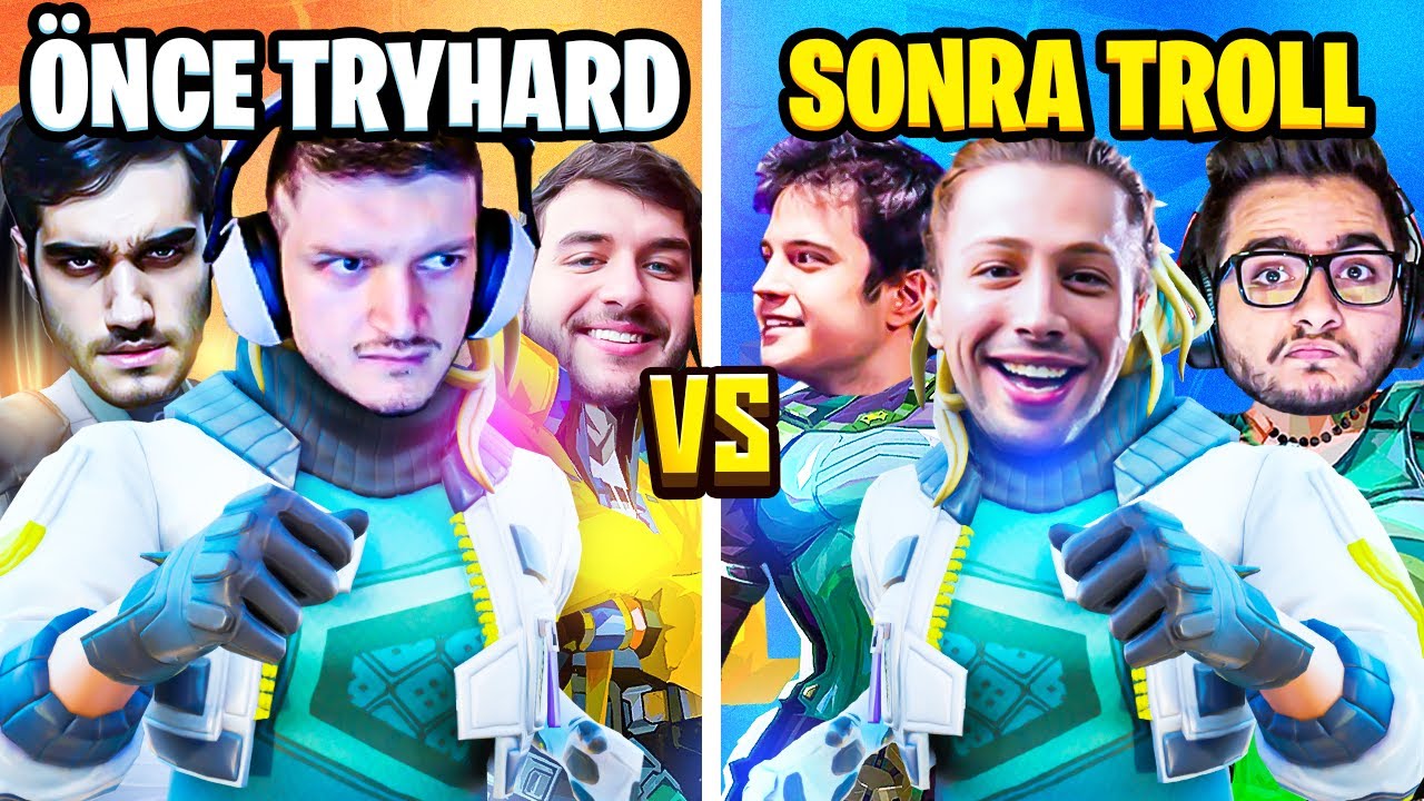 Valorant'ta yayıncılara karşı önce TRYHARD oynadık, sonra TROLLEDİK! (deadlock özel)