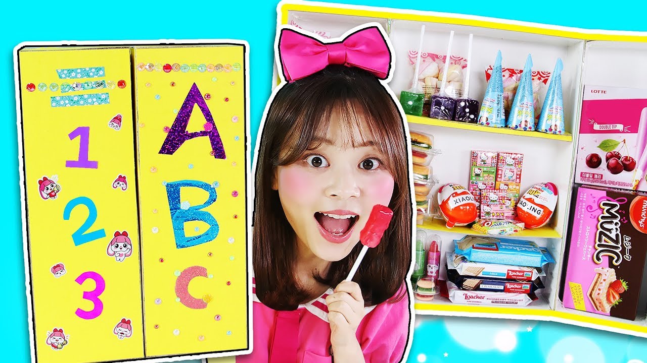 小伶DIY書一樣的零食冰箱啦！快來一起制作吧！小伶玩具 | Xiaoling toys