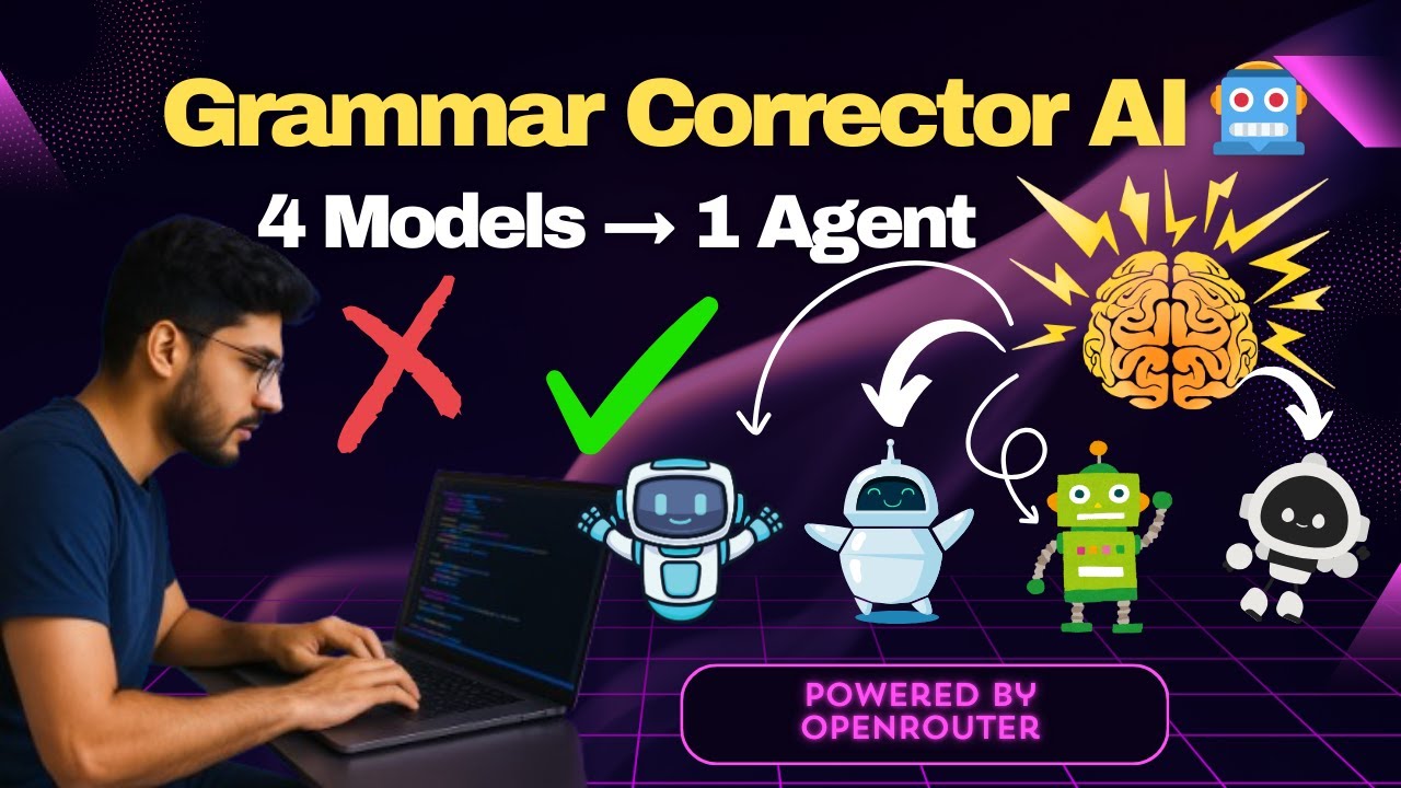 Build a Grammar Corrector AI Agent with 4 Models (OpenRouter + Python)