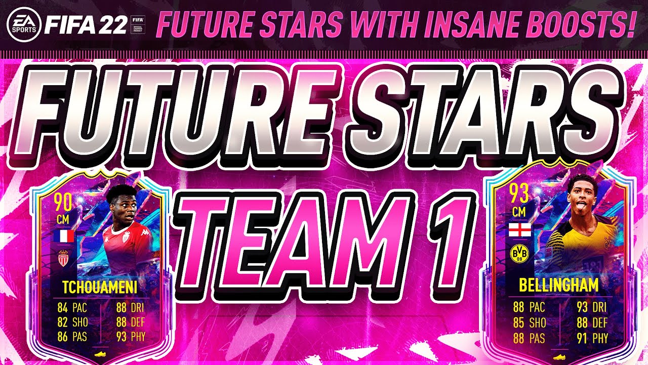 FUTURE STARS TEAM 1 IS HERE! SOME INSANE CARDS WITH AMAZING BOOSTS! FIFA 22 ULTIMATE TEAM!