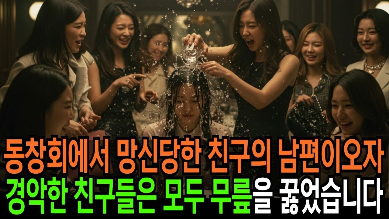 럭셔리 호텔 동창회에서 망신당한 친구의 남편이오자, 경악한 친구들은 모두 무릎을 꿇었습니다   반전사연   오디오북
