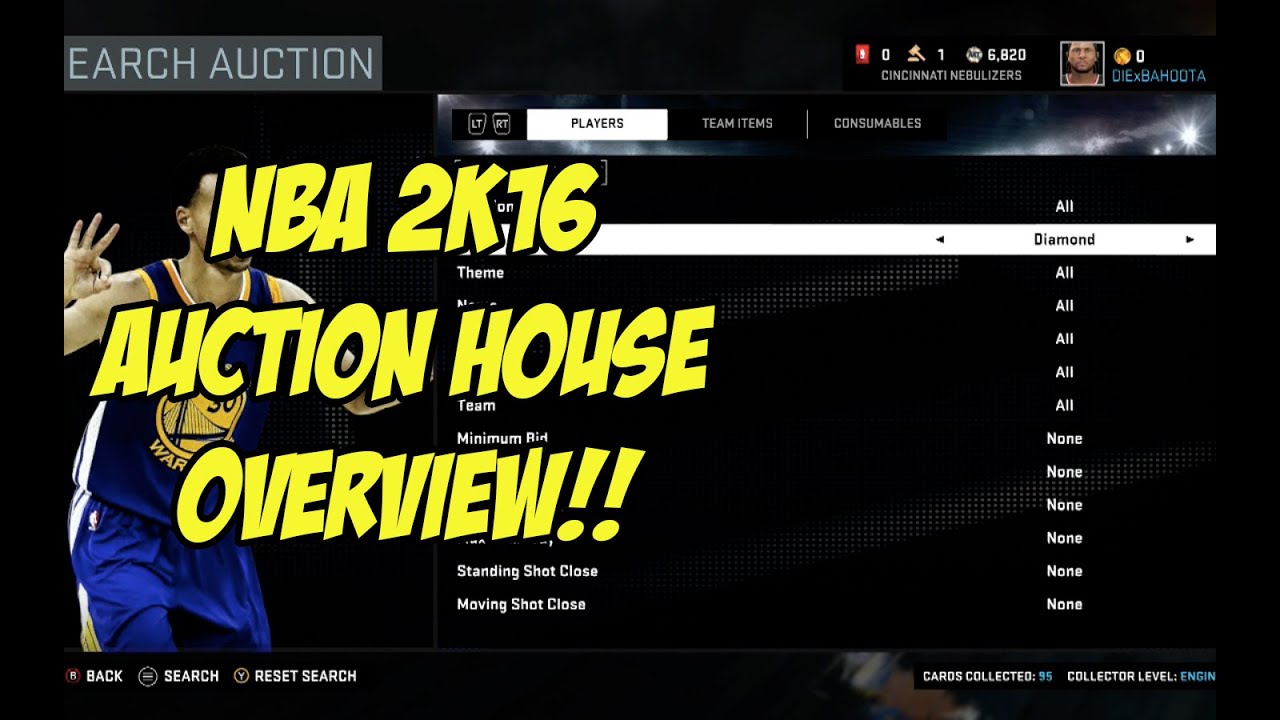 NBA 2K16 MyTeam Auction House Overview!!