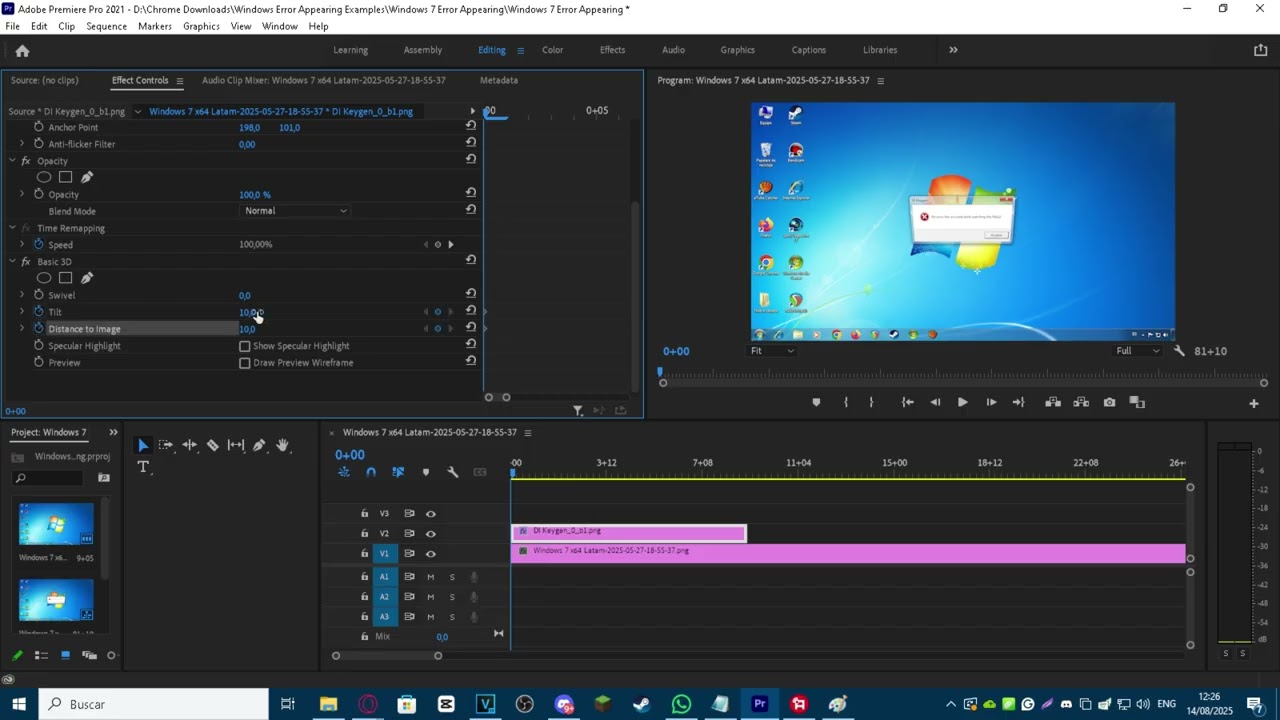 [Crazy Error Tutorial 1] How to Make The Windows 7 Appear Effect Without SapphireFX