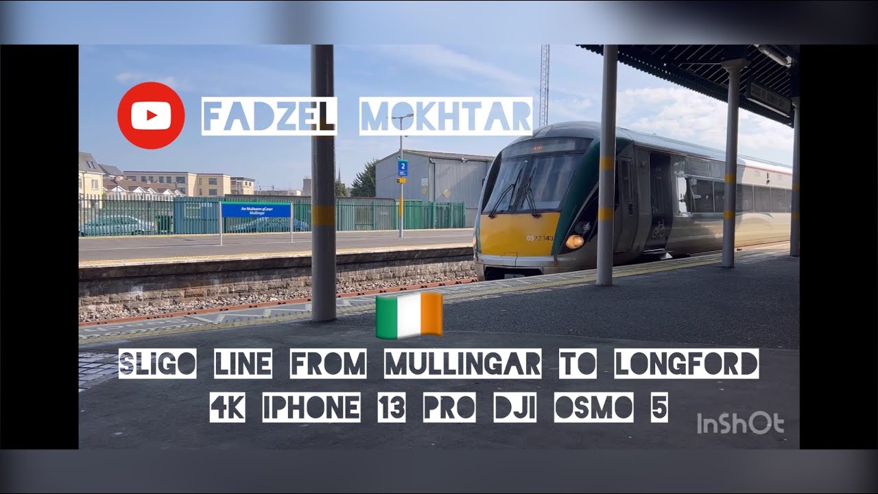 Mullingar to Longford by Sligo line Irish Rail - 4K 60fps (UHD)