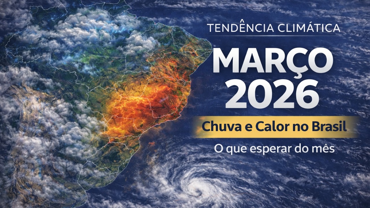 MARÇO 2026 Será Instável no Brasil? Veja a Tendência Climática do Mês
