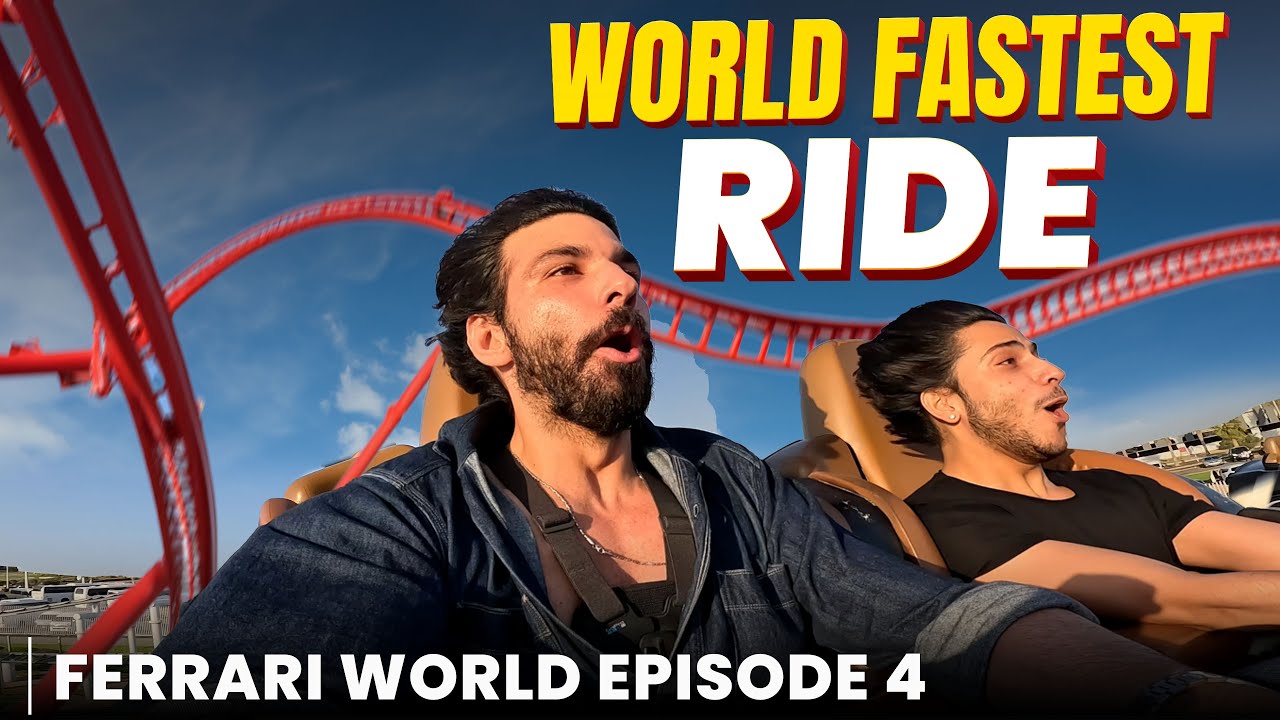 World fastest roller coaster - Ferrari World🔥