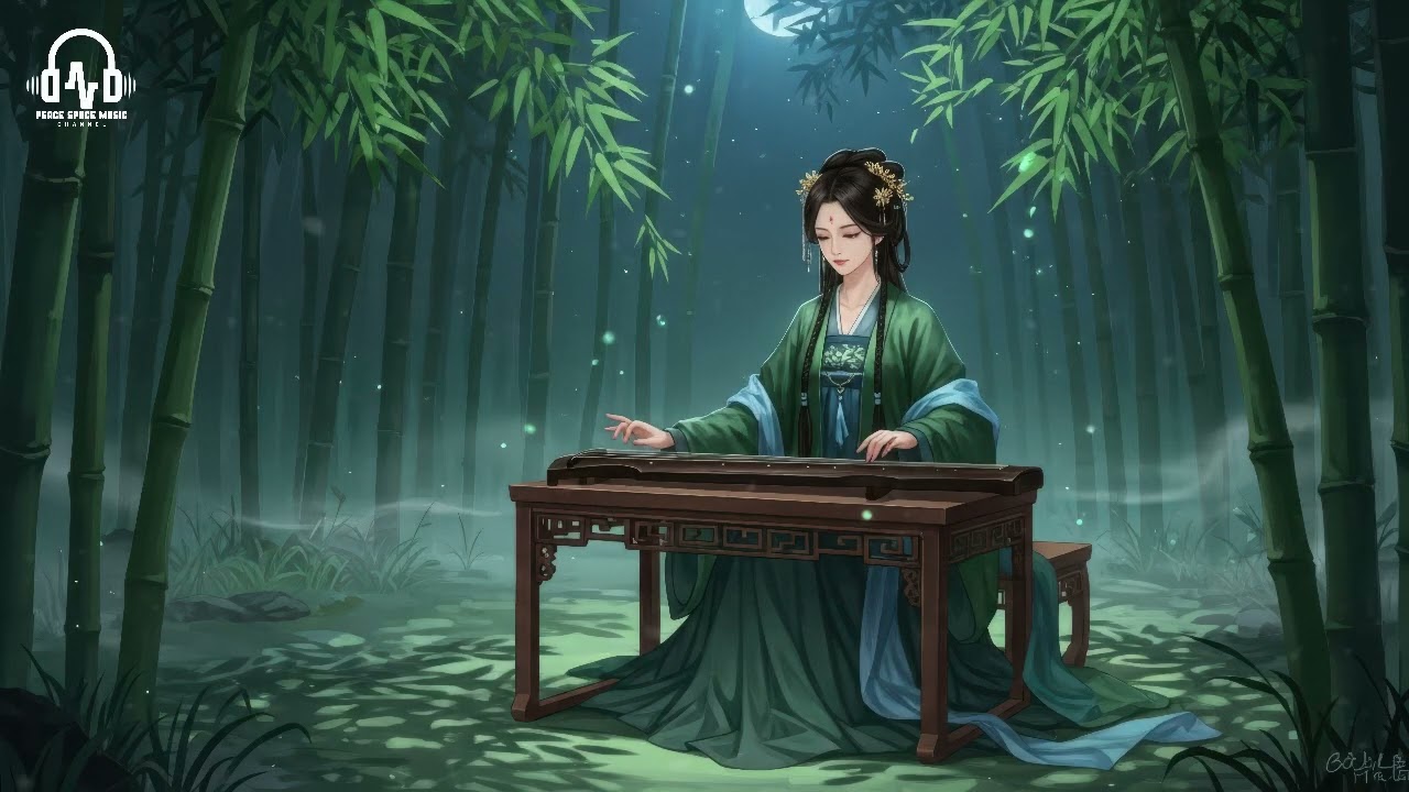 Relaxing Chinese Zen Sleep Music | Night Wind Through Pines