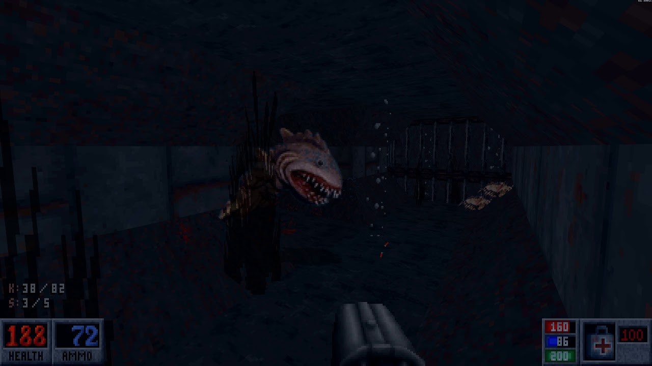 Blood (BloodGDX) - E3M3 Raw Sewage - All Secrets - Well Done - 2160p 4K