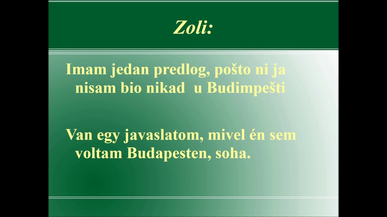 Učimo mađarski jezik - U poslastičarnici