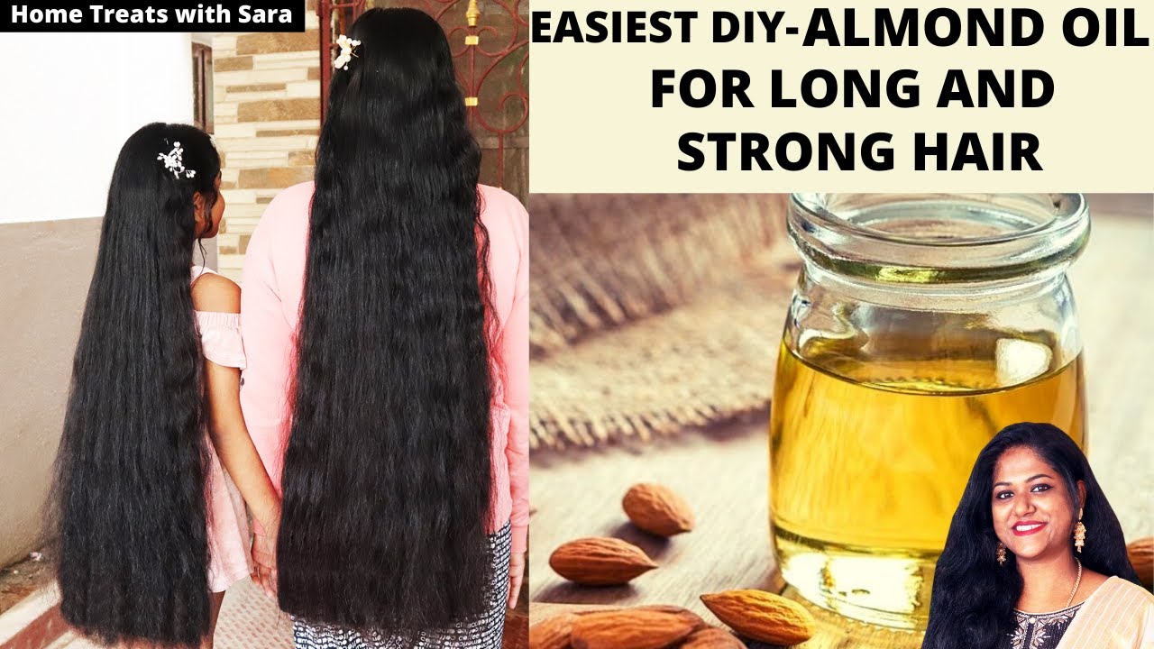 EASIEST DIY–ALMOND HAIR OIL for LONG & STRONG HAIR |TAMIL VLOGS|HAIRCARE SECRECTS
