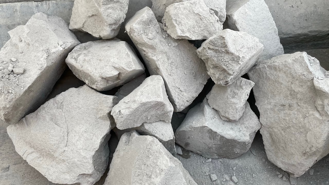 Reuse cement chunks dry floor crumbling