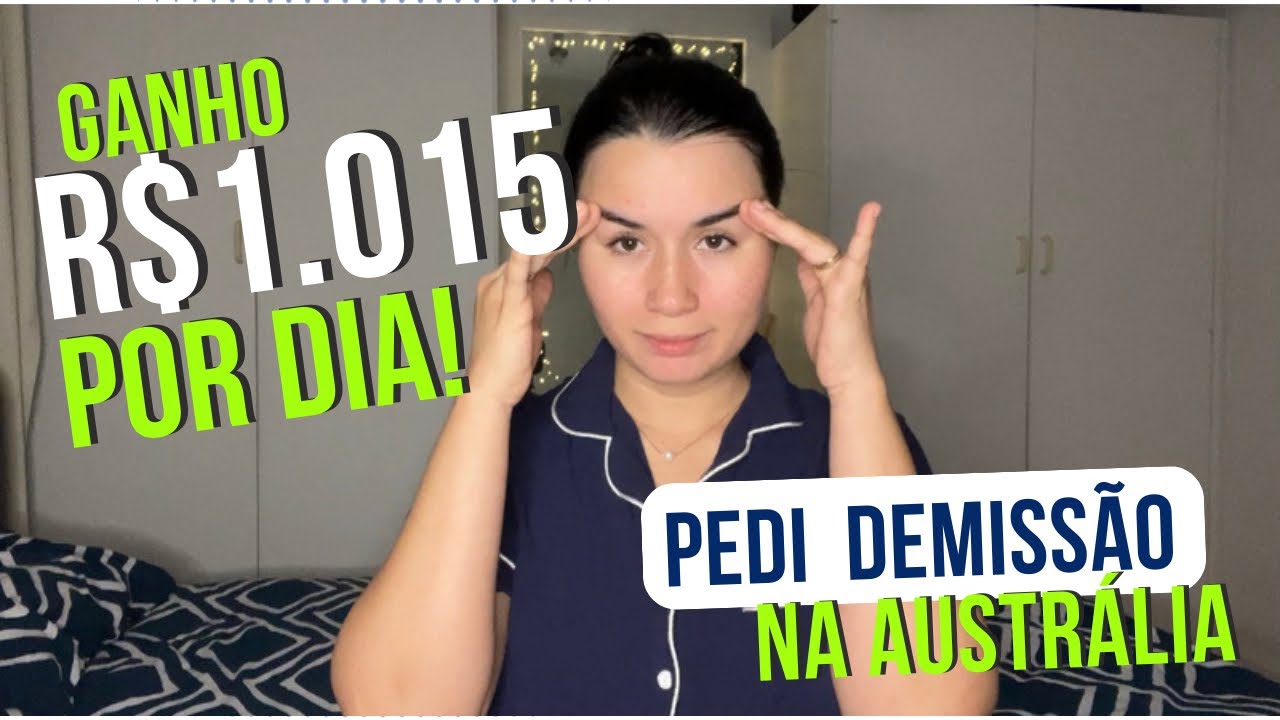 Trabalho LAVANDO PRATOS na Austrália e SOFRO MUITO