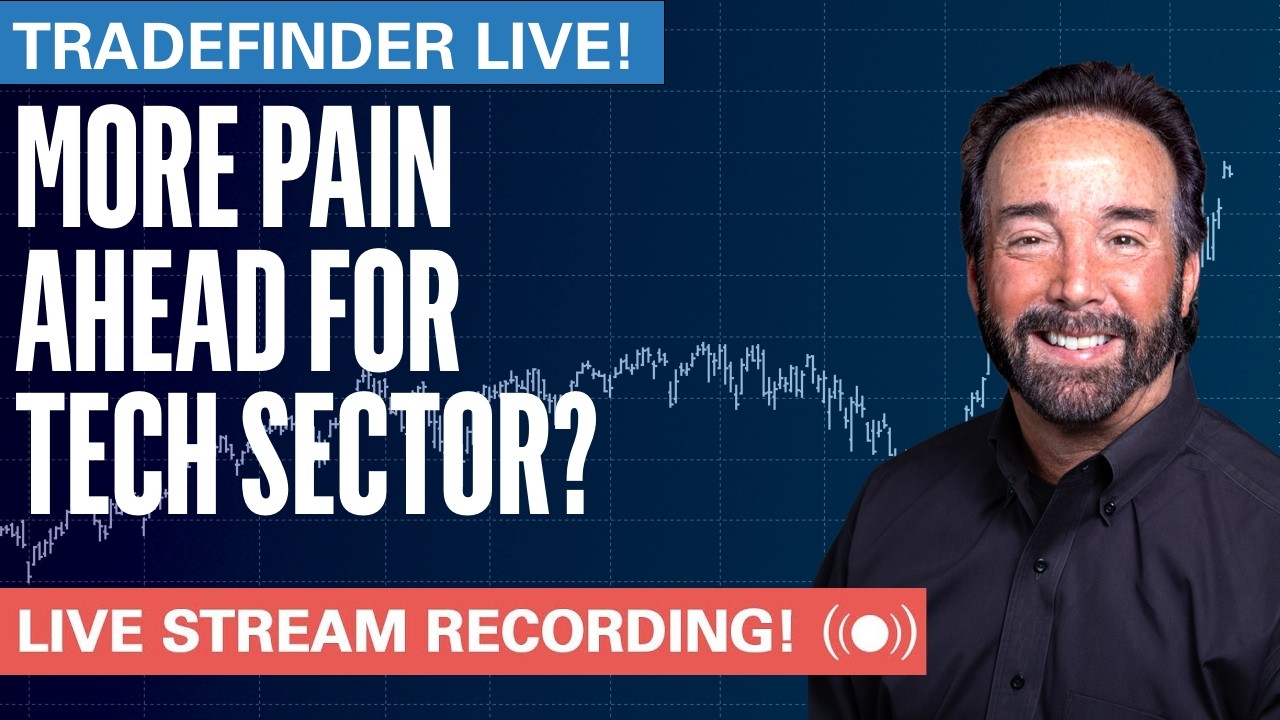 TradeFinder LIVE! More Pain Ahead for Tech Sector?  #stocks #elliottwave