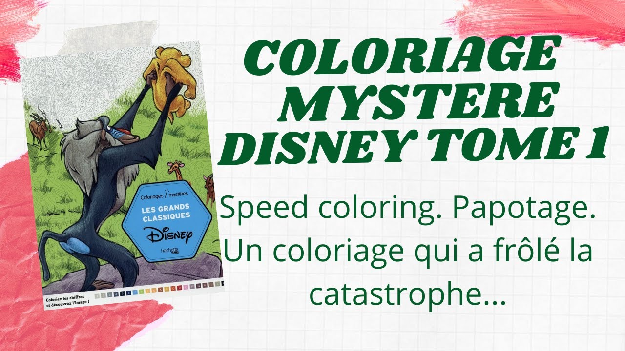 Coloriage mystère Disney T1
