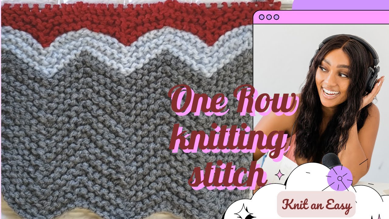 How to knit Zig Zag or Chevron Stitch Pattern