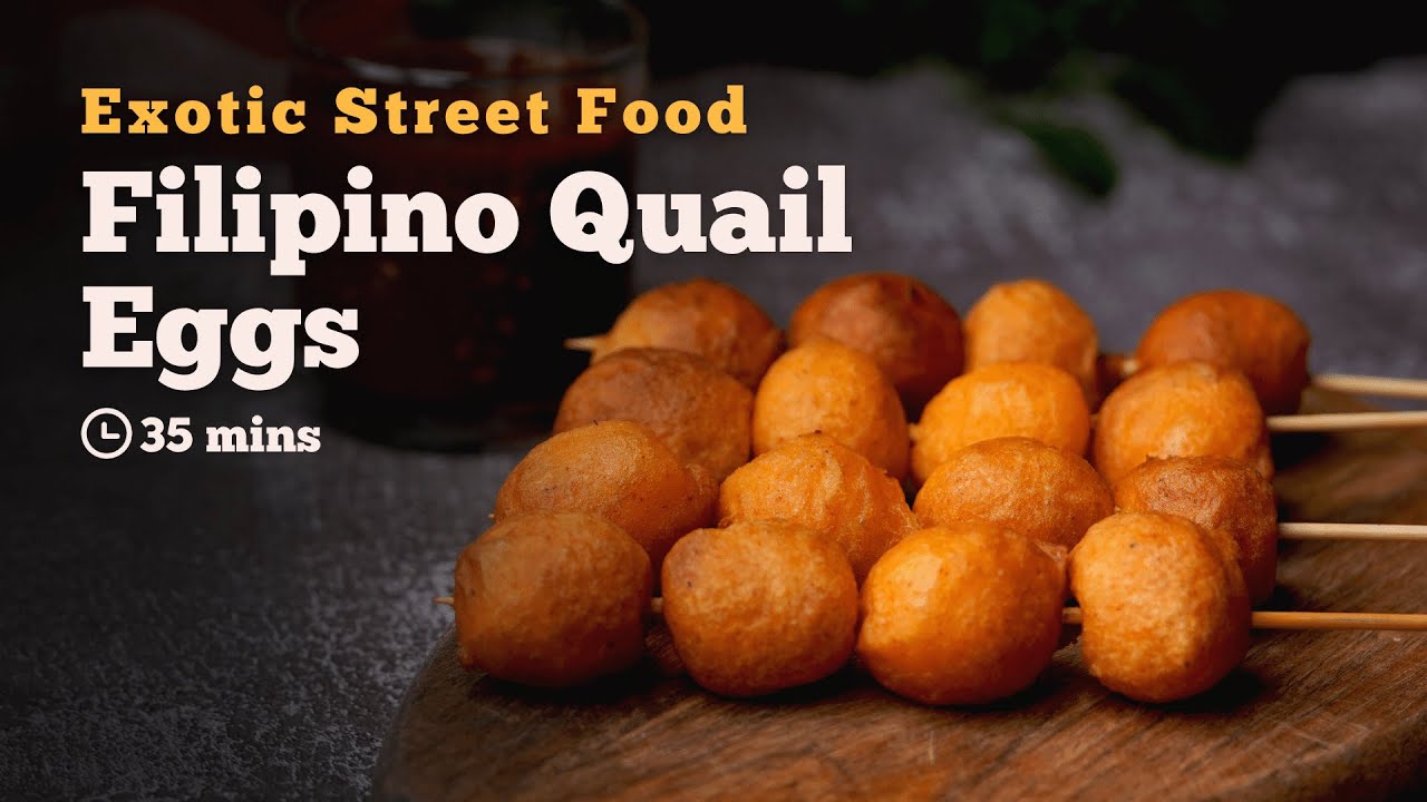 Filipino Quail Eggs | Kwek-Kwek | Tokneneng | Street Food Recipes | Asian Recipes | Cookd