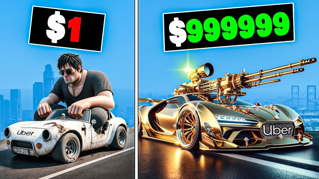 $1 to $1,000,000 Uber Car In GTA 5