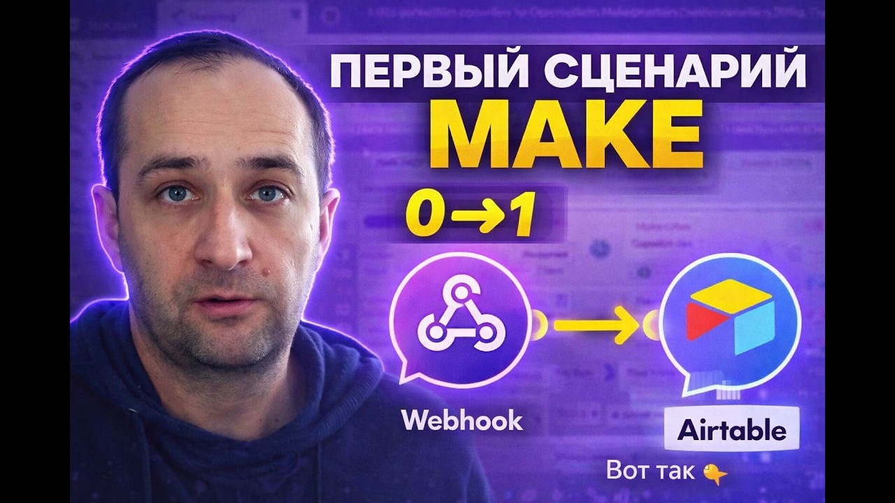 Первый сенарий на make.com? Простой, но надежный