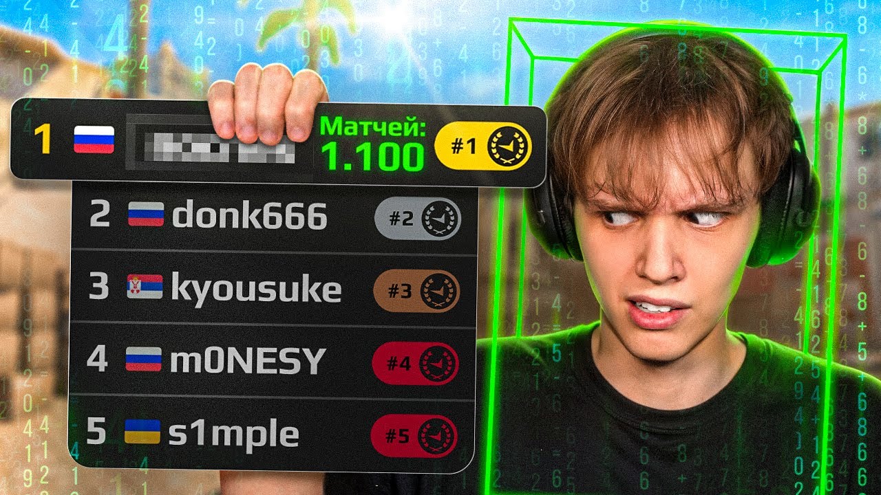 ТОП-1 FACEIT за 1100 Матчей - ЧИТЕР? (CS2)