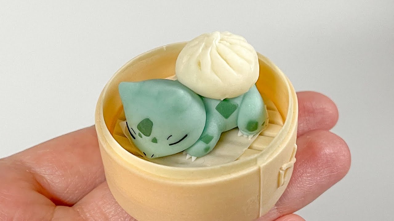 Bulbasaur Meat Bun - Polymer Clay Tutorial