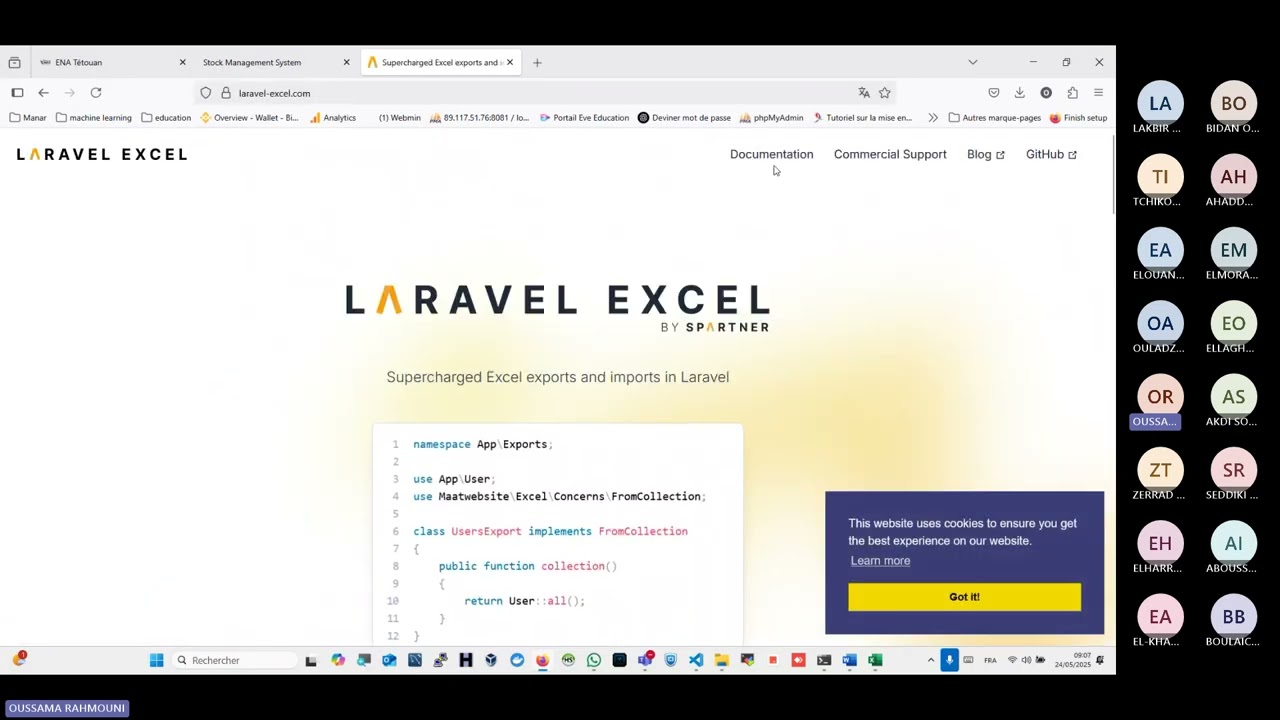 Laravel 12 Excel -  Importer et Exporter