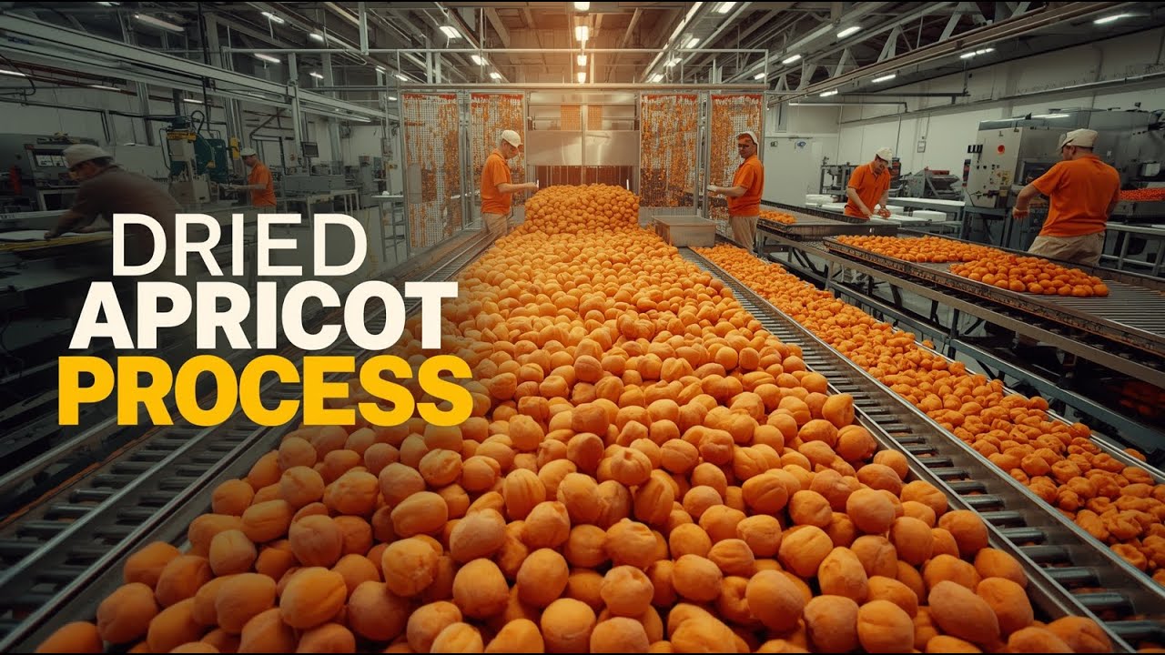 How Dried Apricot  Is Made | Full Factory Process Step by Step