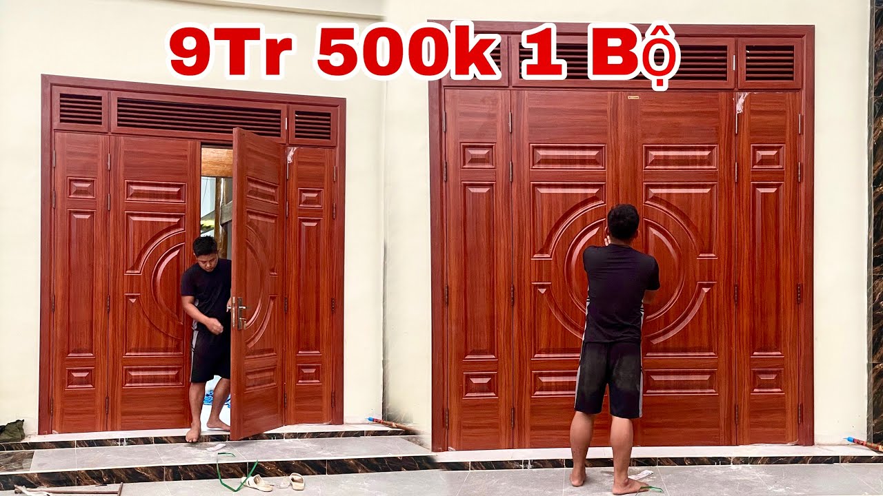 CỬA THÉP VÂN GỖ, CỬA THÉP VÂN GỖ GIÁ RẺ How to install wood grain steel doors